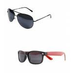 Black Aviator + Red Wayfarers